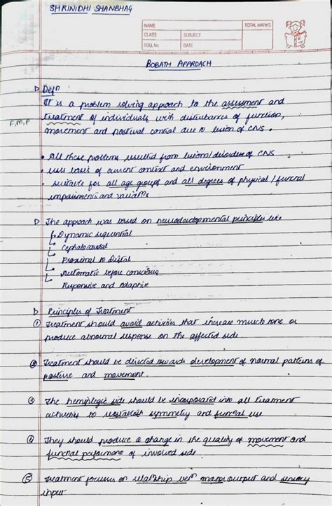 Bobath Approach own note - Bachelor of Physiotherapy - S日励 D〃/ 月 IV召〃羽 ...