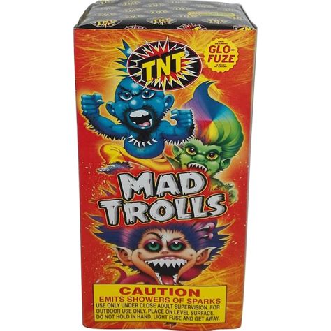 TNT Fireworks Mad Trolls Fountain SSS - Colorful Firework with Showers ...