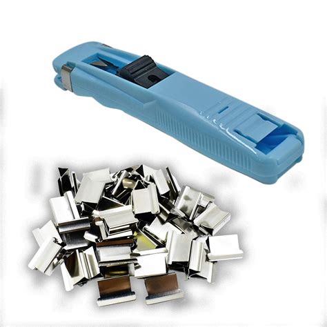 Portable Handheld Paper Fast Clam Clip Dispenser with 50 Stainless ...