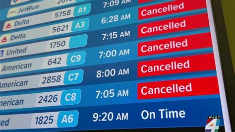 Early Friday morning flights from JAX canceled due to Hurricane Helene