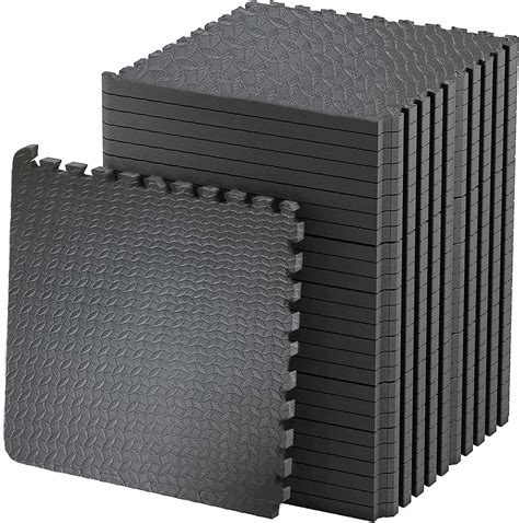 Horianzo 16pcs 1Inch/25mm Gym Floor mat for Heavy Workouts, Puzzle ...