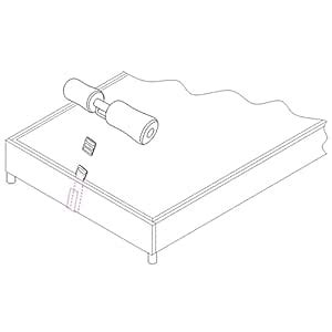 Adjustable Bed Sit Up Assist Bar Abdominal Core Workout Trainer Black ...