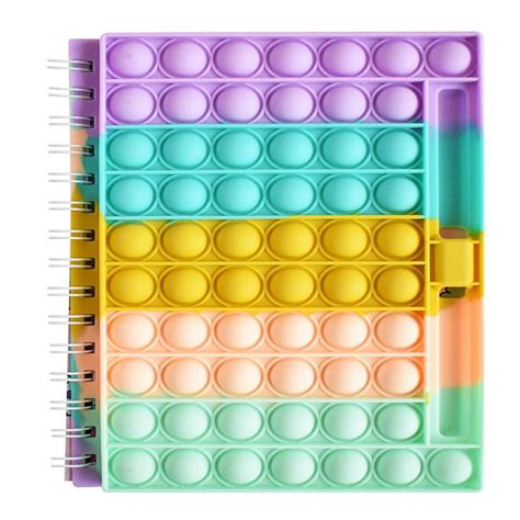 Mirada Happy Pop It Notebook with Pen Holder — Toycra