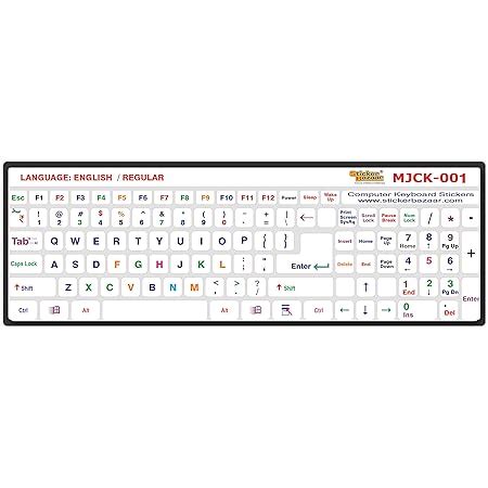 2PCS Pack Universal English Keyboard Stickers Glow in The Dark ...