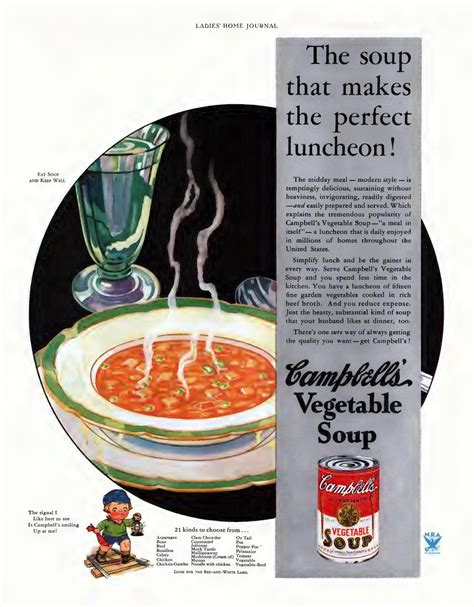 Campbell's Vegetable Soup - Ladies' Home Journal [1934] : r/vintageads