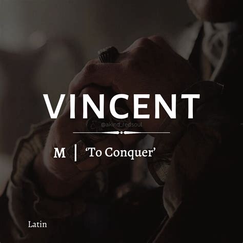 VINCENT - name meaning