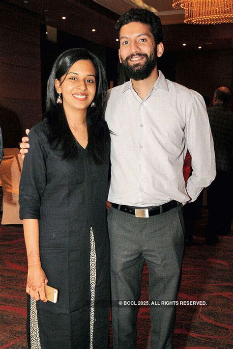 Kaleeqeer Rahman and Farah during a book launch in Hyderabad - Photogallery