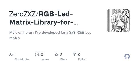 GitHub - ZeroZXZ/RGB-Led-Matrix-Library-for-Arduino: My own library I ...