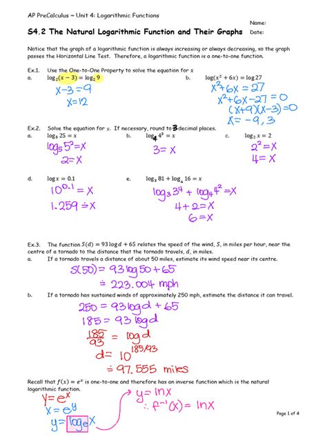 Functions and Inverse Functions Grade 12 Part 4 Logarithmic Function 的图像结果