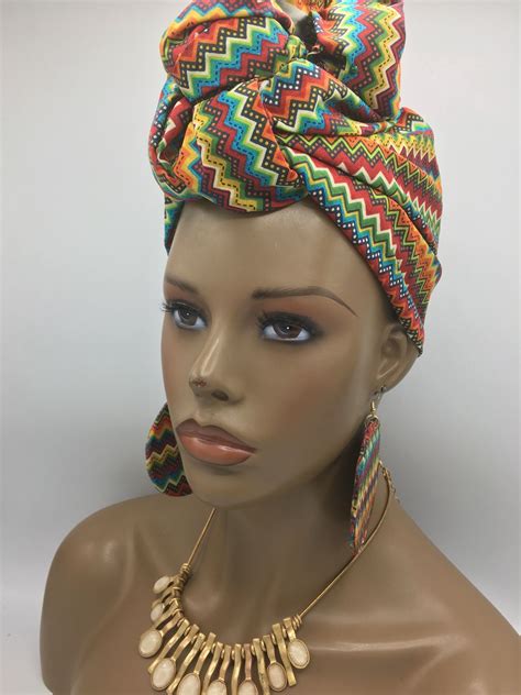 NubianGrace - Etsy | Afro earrings, African turban, African head wraps