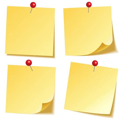 Sticky note with shadow isolated on transparent background yellow paper ...