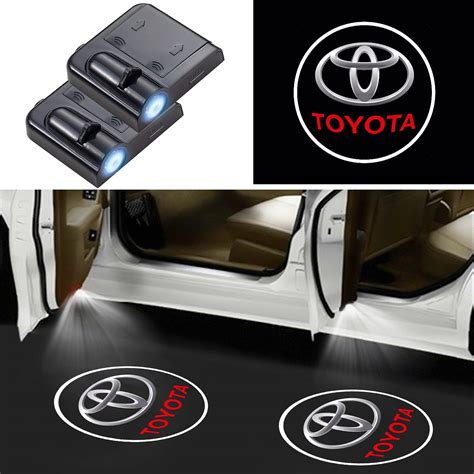 Buy 2 Pieces for Toyota Door Light Logo Projector, Universal Wireless ...
