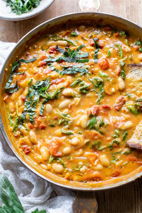 Creamy Tomato White Bean Stew • Bakerita