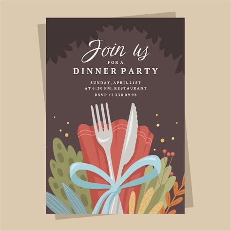Birthday dinner invitation Images - Free Download on Freepik