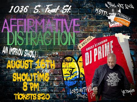 Affirmative Distraction ft DJ Prime, Big Room Bar, Columbus, 16 August ...