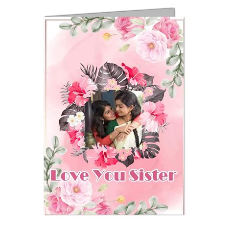 Fab Fly Customized LOVE YOU SISTER FOREVER (Your Own Photo and Text ...