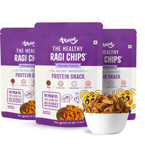 Troovy Healthy Ragi Chips | Tasty & High Protein Snacks | 30% Of ...