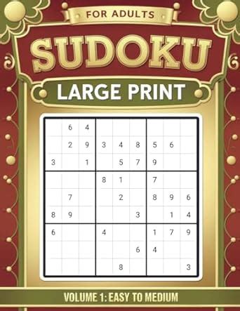 Buy Sudoku for Adults Large Print VOL 1: 200 Beginner Level Puzzles for ...