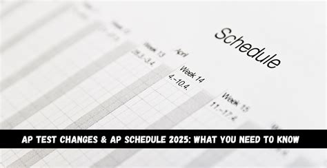 AP Test Changes & AP Schedule 2025: What You Need to Know - Scholarshiper