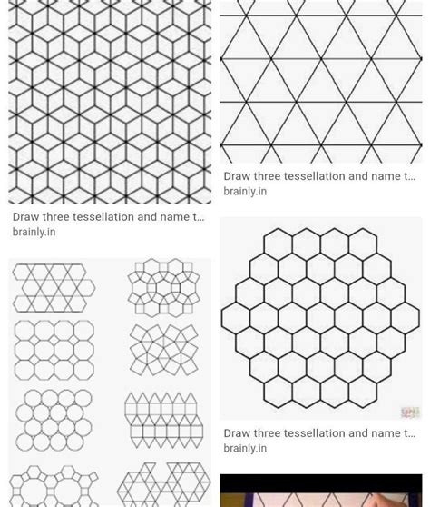 draw three tessellations - Brainly.in