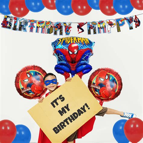 Buy Superhero party 18pc decorations supplies|spiderman party ...