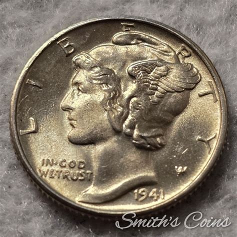 1941 D ~ Mercury Dime ~ MS-64 FSB - For Sale, Buy Now Online - Item #851577