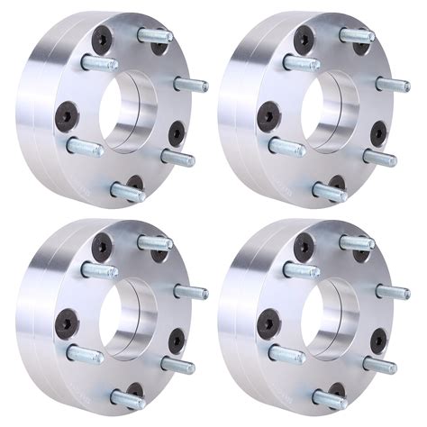4pcs 5x4.5 to 6x5.5 inch Flange Hubcentric Wheel Adapters 74mm Hub Bore ...