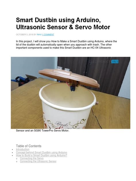 Image result for Smart Dustbin PDF