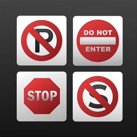 Vetores de Proibido estacionar - Baixe vetores grátis de alta qualidade ...