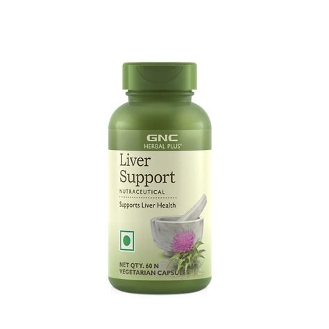 GNC Herbal Plus Liver Support (60 Vegetarian Capsules) - NutraC ...