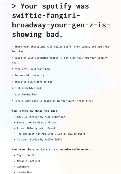 Best 11 Asked ai to roast my music taste pt2 – Artofit