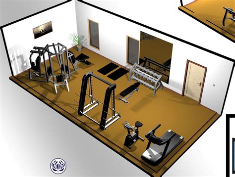 basement gym layout