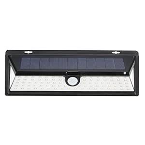 Solar Powered 90 LED Motion Sensor Wall Light Waterproof Wide Angle ...