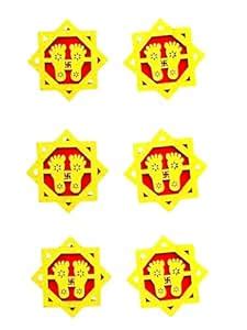 Buy Wooden Shri Maa Lakshmi Charan Paduka (3 Pair), Laxmi Charan Paduka ...