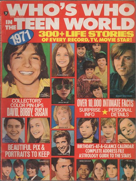 Buy Who's Who in the Teen World, no. 2 (April 1971): David Cassidy ...
