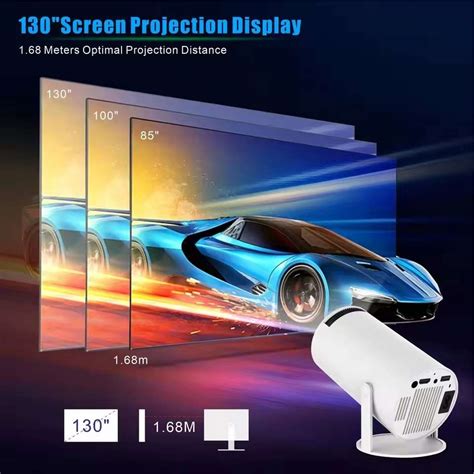 Qolic Mini Projector | 4K Support | 180° Rotation | Projects Up to 130 ...