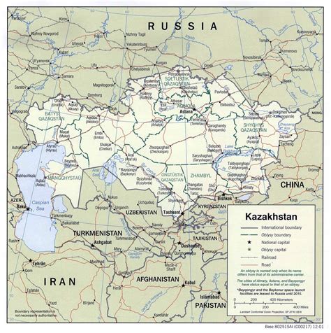 Maps of Kazakhstan | Detailed map of Kazakhstan in English | Tourist map of Kazakhstan | Road ...