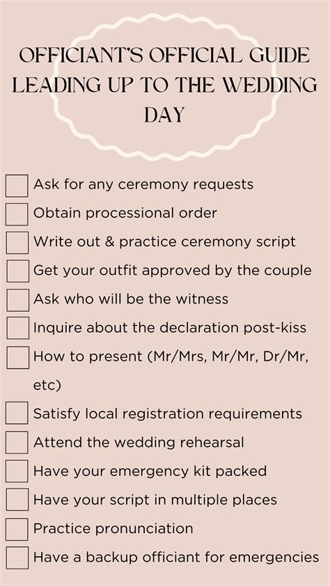Wedding officiant checklist 60 photos - Vianawedding.com