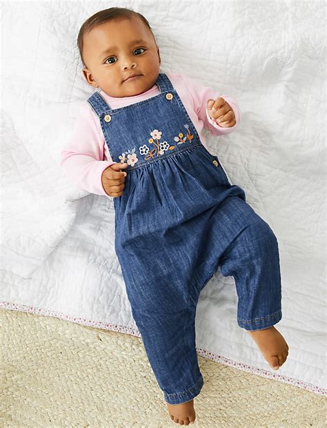 Buy 2pc Pure Cotton Embroidered Outfit at Marks & Spencer
