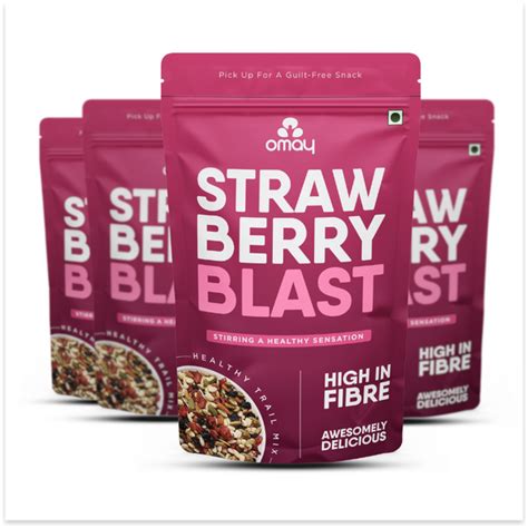 Strawberry Blast, 80g (4pcs) - Omay Foods