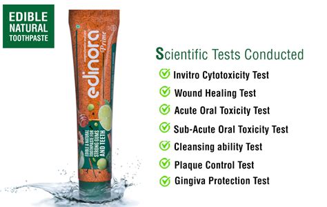 EDINORA Prime Toothpaste | Microbiome friendly | Blend Of Essential Oil ...