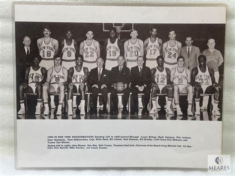 1969-70 New York Knickerbockers Team Photo | Proxibid