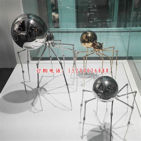 不锈钢蜘蛛雕塑 (1)-宏通雕塑