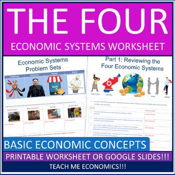 Economic Systems Worksheet 的图像结果