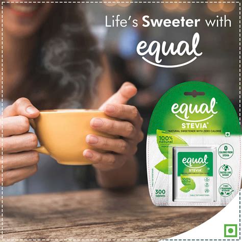 Buy EQUAL STEVIA NATURAL SWEETENER, SUGAR FREE, 300 TABLETS, PACK OF 2 ...
