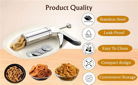Buy Stainless Steel Kitchen Press with 15 Different Types of Jalies ...