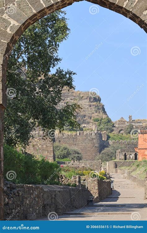 Daulatabad Fort Near Aurangabad, Maharashtra, India. Stock Image - Image of located, sultans ...