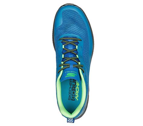 Skechers Blue/Green Go Run Razor Trl 2 Mens Running Shoes - Style ID ...