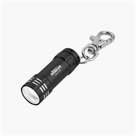 Mini Aluminum LED Flashlight With Key Clip | HALO Branded Solutions
