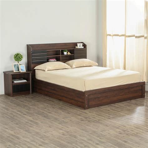 Buy Lewis Magnus King Bed with Hydraulic Storage - Brown from Home ...
